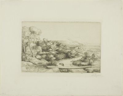 De Voetbrug door Alphonse Legros
