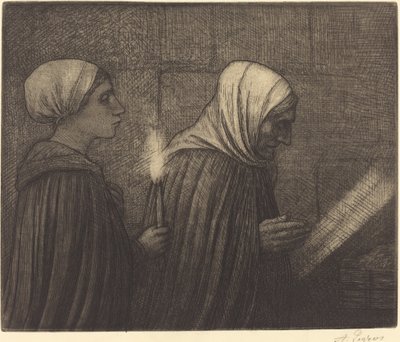 De Kribbe door Alphonse Legros