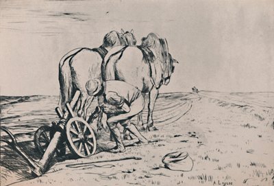 De Ploeg, midden-late 19e eeuw, 1946 door Alphonse Legros