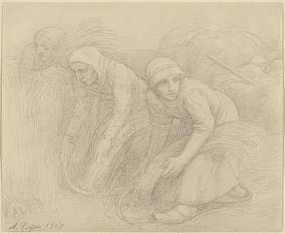 De maaiers door Alphonse Legros