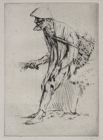De rode pimpernelverkoper door Alphonse Legros