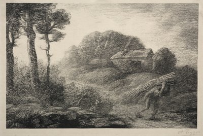 De terugkeer van de takkenverzamelaar (2e staat) door Alphonse Legros