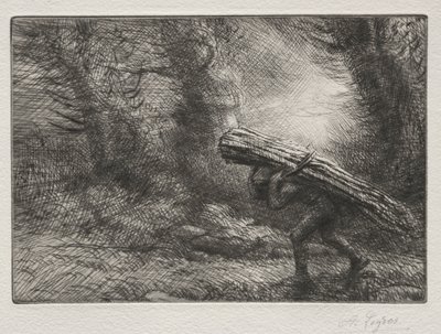 De terugkeer naar het huisje door Alphonse Legros