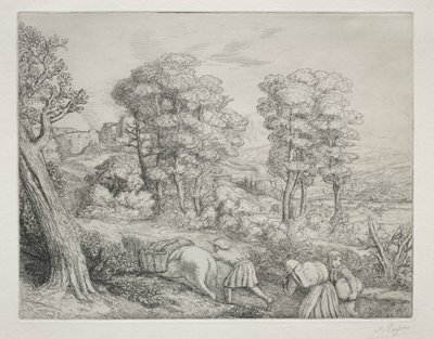 De Terugkeer naar de Boerderij Le Retour à la Ferme door Alphonse Legros