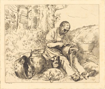 De Tinker door Alphonse Legros