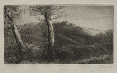 De reiziger uitgestrekt op het gras, ca. 1888 door Alphonse Legros