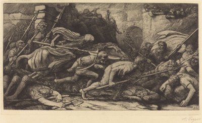 De triomf van de dood: Slag door Alphonse Legros