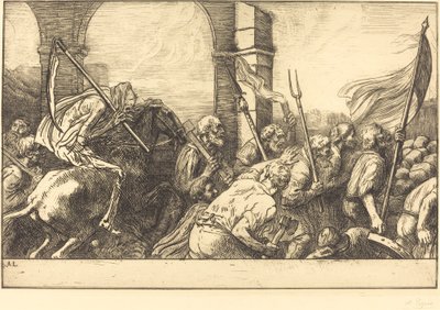 De Triomf van de Dood: Vertrek door Alphonse Legros