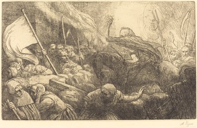 De Triomf van de Dood: Proclamatie door Alphonse Legros