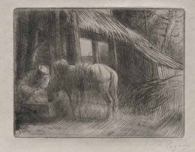 De Waterplaats 2e Plaat door Alphonse Legros