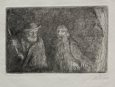 Twee herders (Les Deux Bergers) door Alphonse Legros