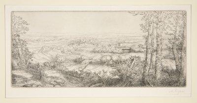 Een vallei in Bourgogne door Alphonse Legros