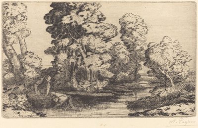 Vallei in Bourgogne door Alphonse Legros