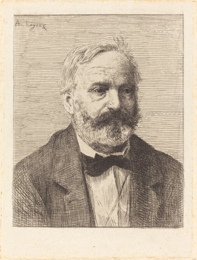 Victor Hugo, 1e plaat door Alphonse Legros