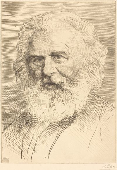 W.H. Longfellow, 1e plaat door Alphonse Legros