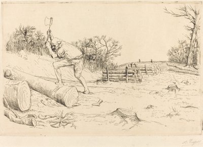 Houthakker door Alphonse Legros