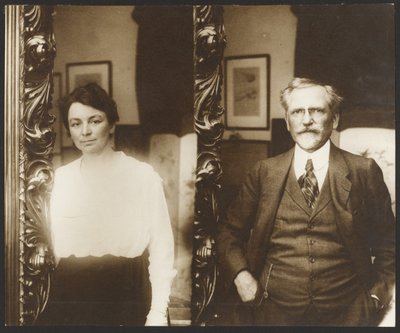 [Portret van Alphonse Mucha en zijn vrouw]. door Alphonse Maria Mucha