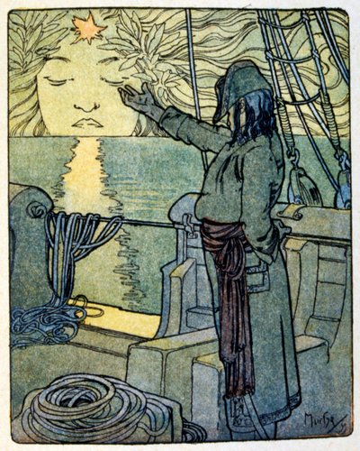 Illustratie door Alphonse Mucha voor het boek 