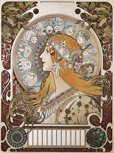 Zodiac, affiche en kalender voor het tijdschrift 
