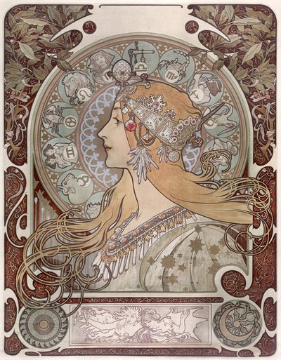 Zodiak door Alphonse Mucha