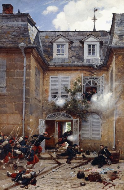 Een verrassingsaanval, Metz, 1884 door Alphonse Marie de Neuville