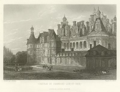 Kasteel van Chambord-Loir-et-Cher door Alphonse Marie de Neuville