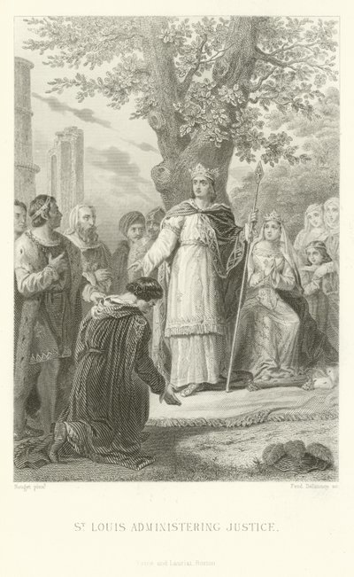 St. Louis die recht spreekt door Alphonse Marie de Neuville