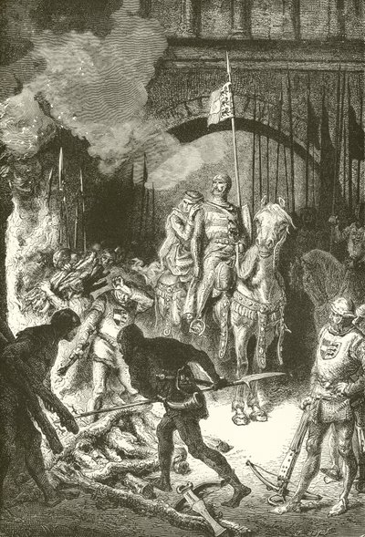 De Cid beveelt de executie van Ahmed door Alphonse Marie de Neuville