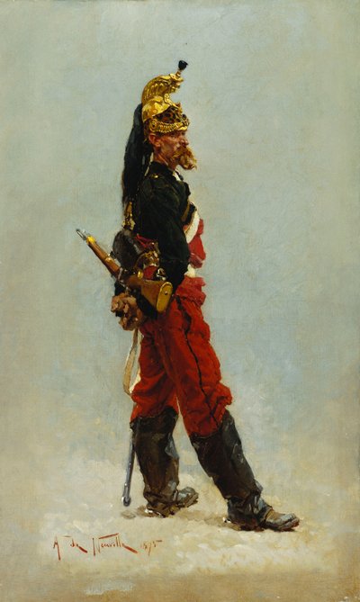 Een Draak, 1875 door Alphonse Marie de Neuville