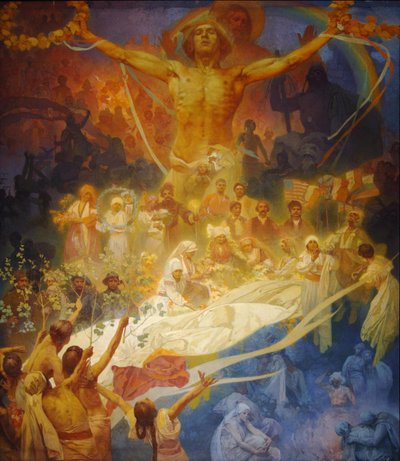 Apotheose van de Slaven. Slaven voor de Mensheid, 1926 door Alphonse Mucha