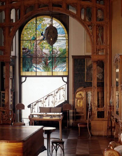 Art Nouveau: uitzicht op een appartement 