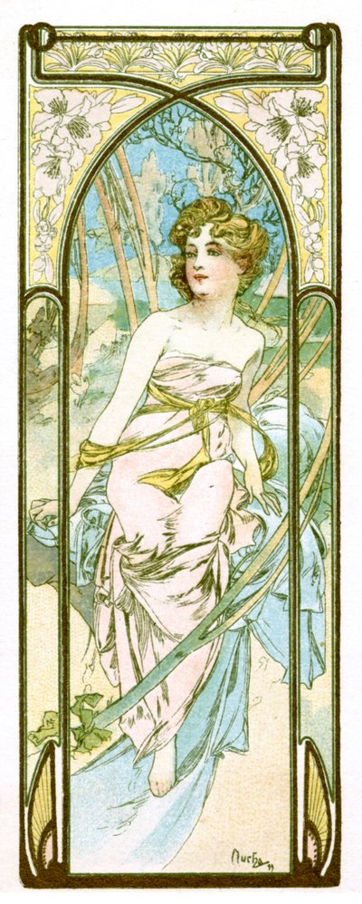 Helderheid van de dag, 1899 door Alphonse Mucha