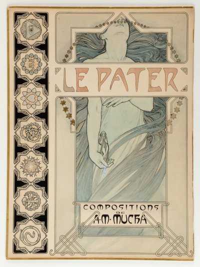 Omslagontwerp voor de geïllustreerde editie Le Pater door Alphonse Mucha