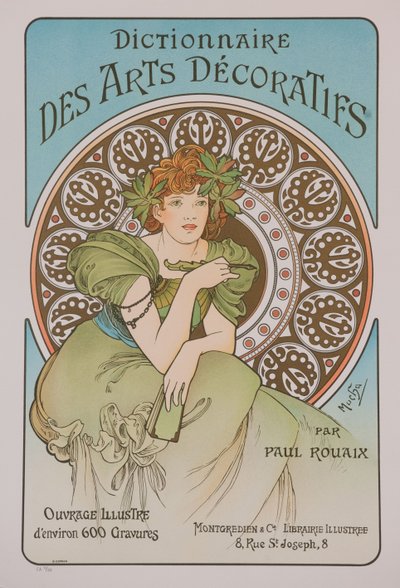 Dictionnaire des Arts Décoratifs, 1902 door Alphonse Mucha