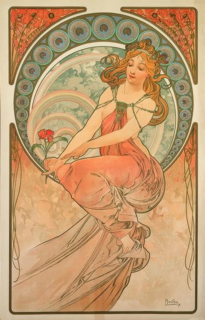De Schilderkunst door Alphonse Mucha
