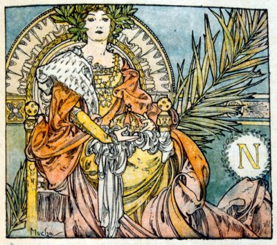 Illustratie door Alphonse Mucha uit 