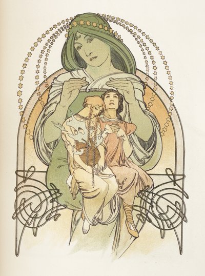Illustratie uit Ilsee, Prinses van Tripoli, 1897 door Alphonse Mucha