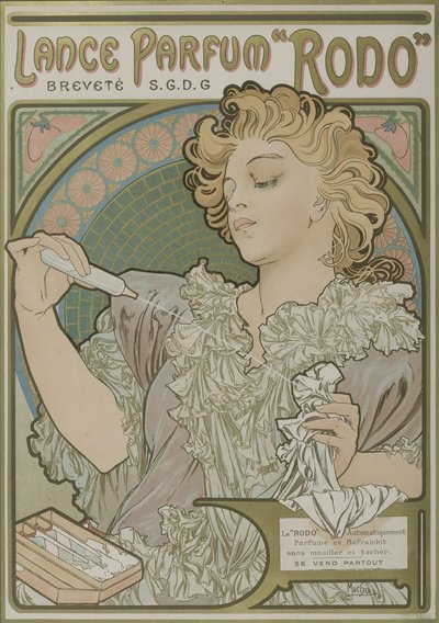 Lance Parfum Rodo door Alphonse Mucha