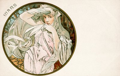 Maart, 1900 door Alphonse Mucha