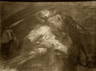 Mourtia, de pest door Alphonse Mucha