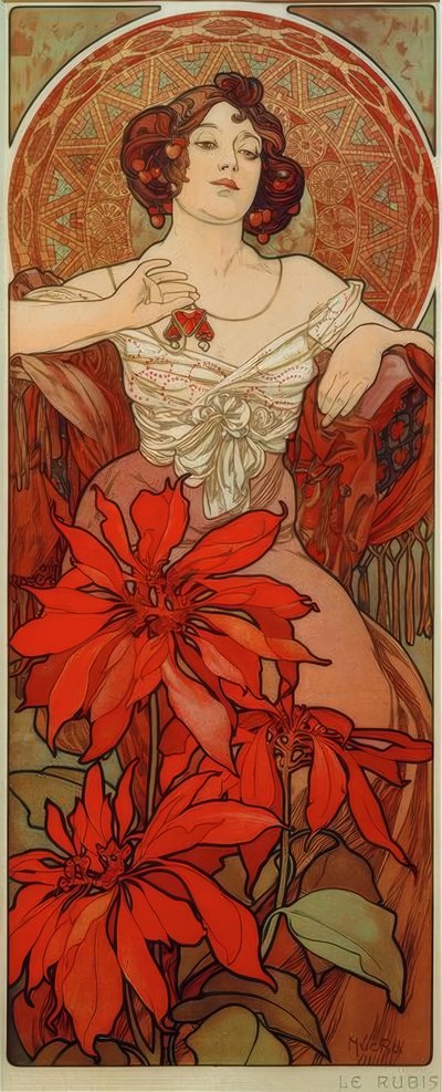 Robijn door Alphonse Mucha