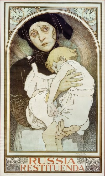 Herstel van Rusland door Alphonse Mucha