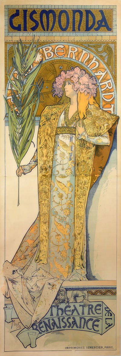 Sarah Bernhardt door Alphonse Mucha