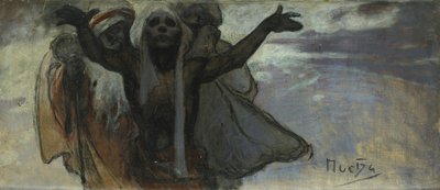 Studie voor het Slavisch Epos door Alphonse Mucha