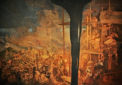 De verdediging van Sziget tegen de Turken door Nicholas Zrinsky, De Slavische Epische cyclus door Alphonse Mucha