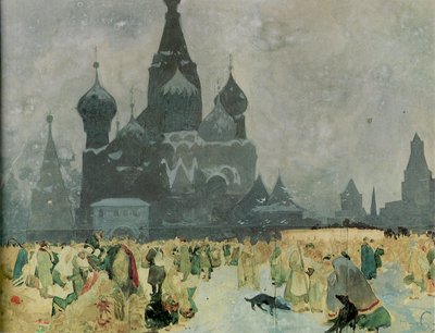 De Emancipatie van de Russische Lijfeigenen Studie voor Het Slavische Epos, 1914 door Alphonse Mucha