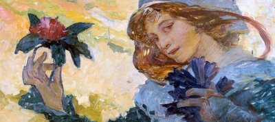 Zonder Titel, ca. 1880-1930 door Alphonse Mucha