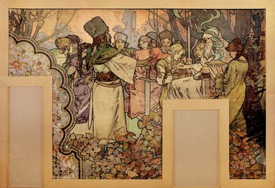 Muurschildering voor de Exposition Universelle van 1900, 1899-1900 door Alphonse Mucha
