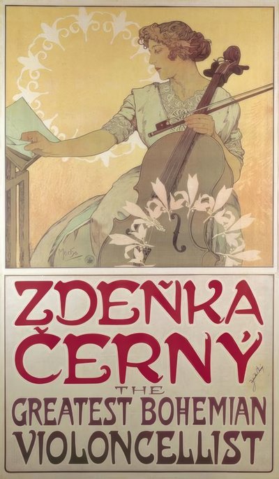 Zdenka Cerny door Alphonse Mucha