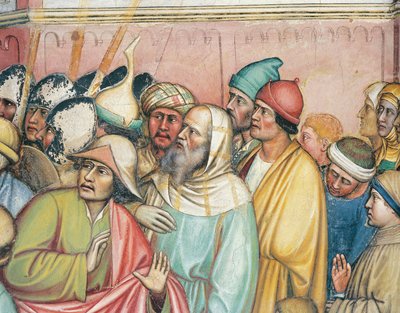 St. Joris onderworpen aan marteling op het rad door Altichiero da Zevio
